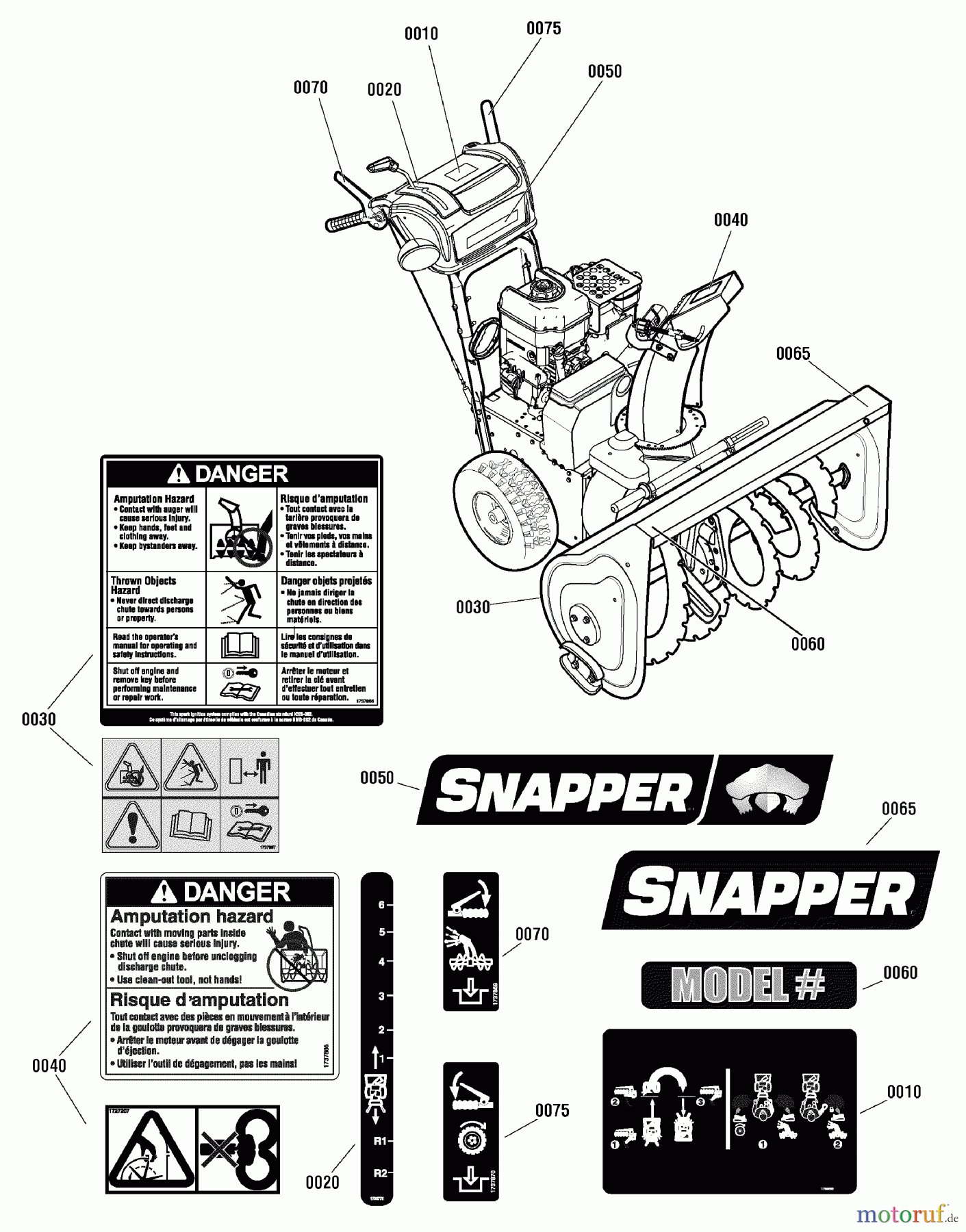  Snapper Schneefräsen L1730E (1695849) - Snapper 30