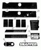 Snapper LE3190R (80487) - 19" Snowthrower, 3 HP, Single Stage, Series 0 Listas de piezas de repuesto y dibujos DECALS (94 MODEL YEAR & EARLIER)