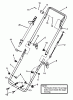 Snapper LE3170R (84362) - 17" Snowthrower, 3 HP, Single Stage, Series 0 Listas de piezas de repuesto y dibujos HANDLES, AUGER CONTROL