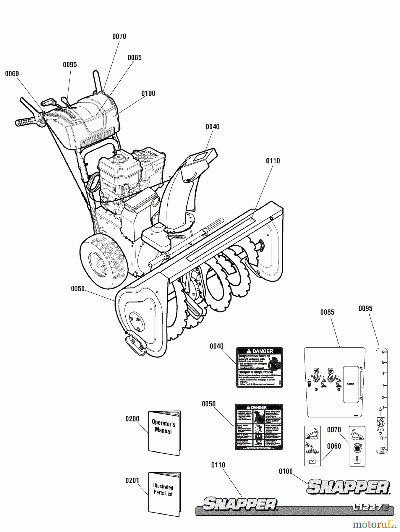  Snapper Schneefräsen M1227E (1695734) - Snapper 27