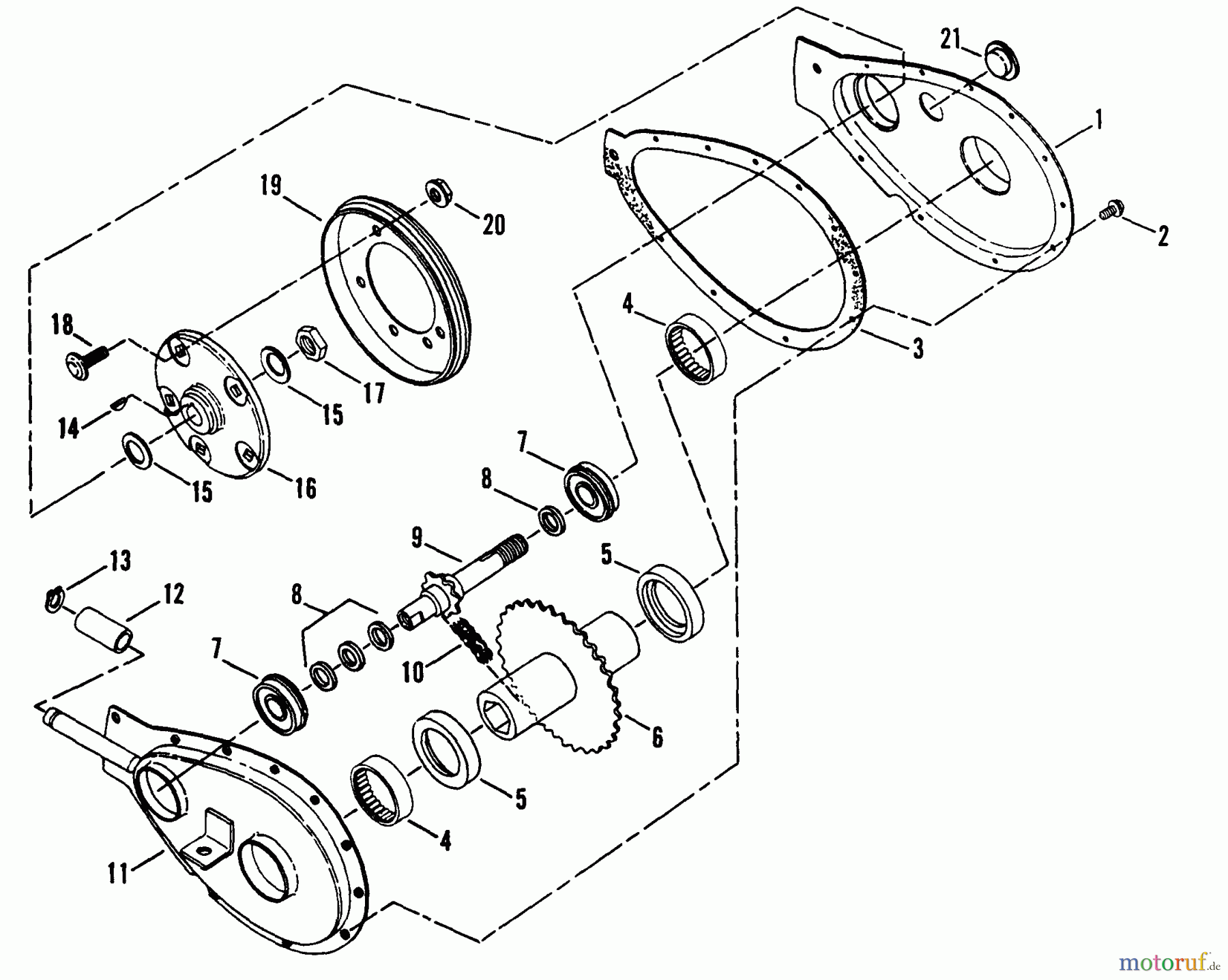  Snapper Motorhacken und Kultivierer R8002S (85237) - Snapper Rear Tine Tiller, 8 HP, Series 2 Primary Chain Case