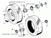 Snapper 30083 - 30" Rear-Engine Rider, 8 HP, Series 3 Listas de piezas de repuesto y dibujos Wheels - Rear