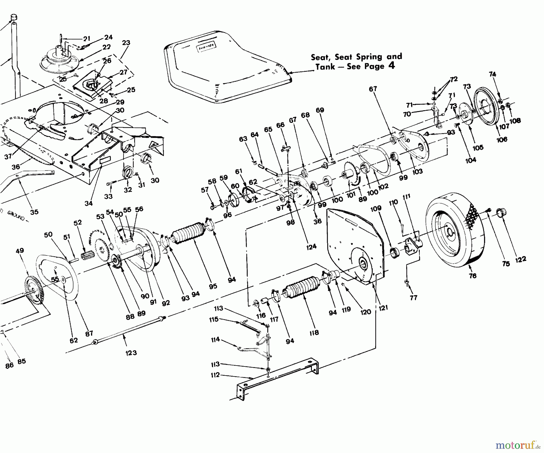  Snapper Zubehör. Rasenmäher 7060947 - Snapper Bag N-Wagon, 30 Bushel 42113S 42