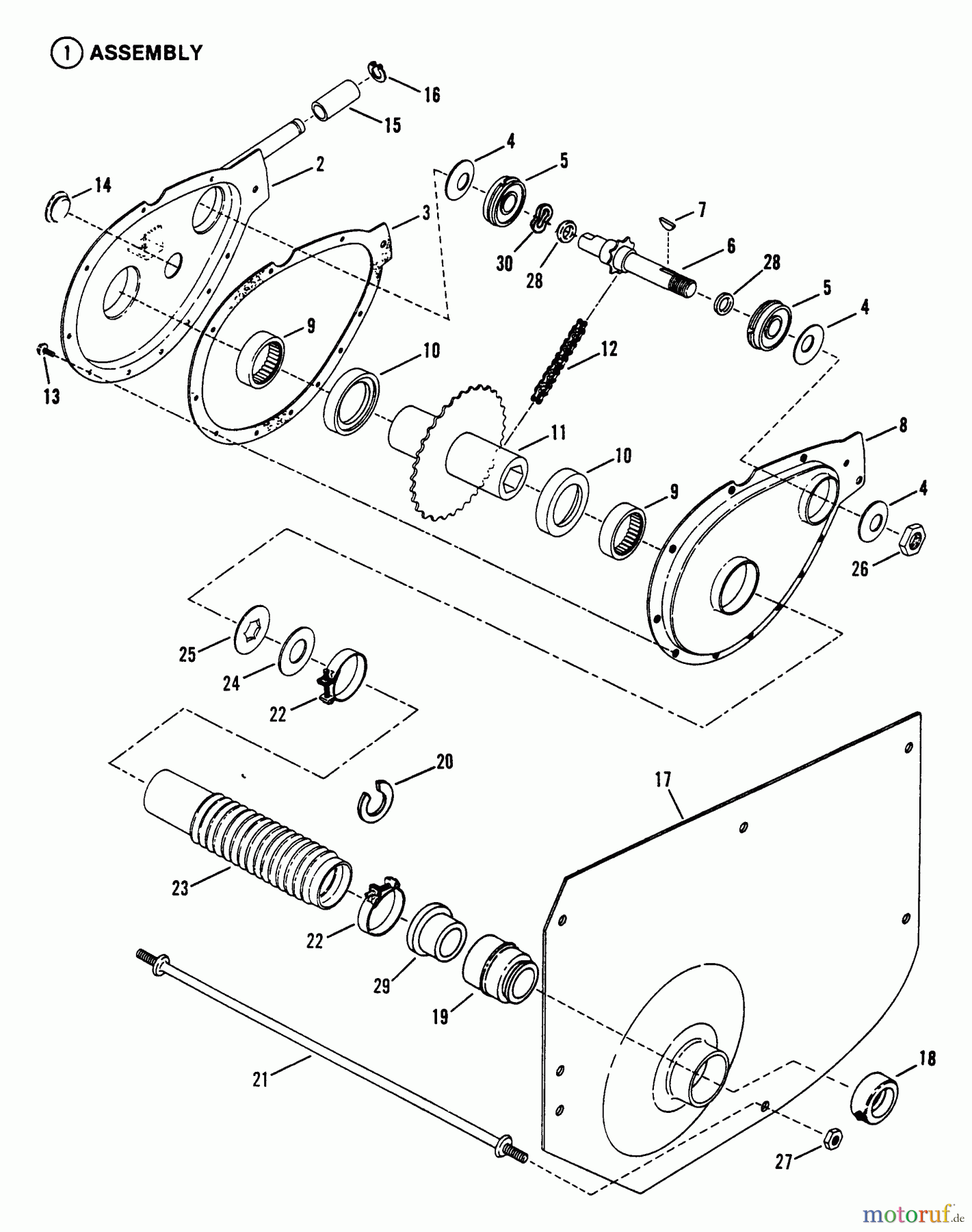  Snapper Zubehör. Rasenmäher 7060947 - Snapper Bag N-Wagon, 30 Bushel 421615TVE Rear Engine Rider Series 15 Chain Case, L.H. Fender