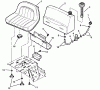 Snapper 421620BVE - 42" Rear-Engine Rider, 16 HP, Series 20 Listas de piezas de repuesto y dibujos Fuel Tank & Operators Seat