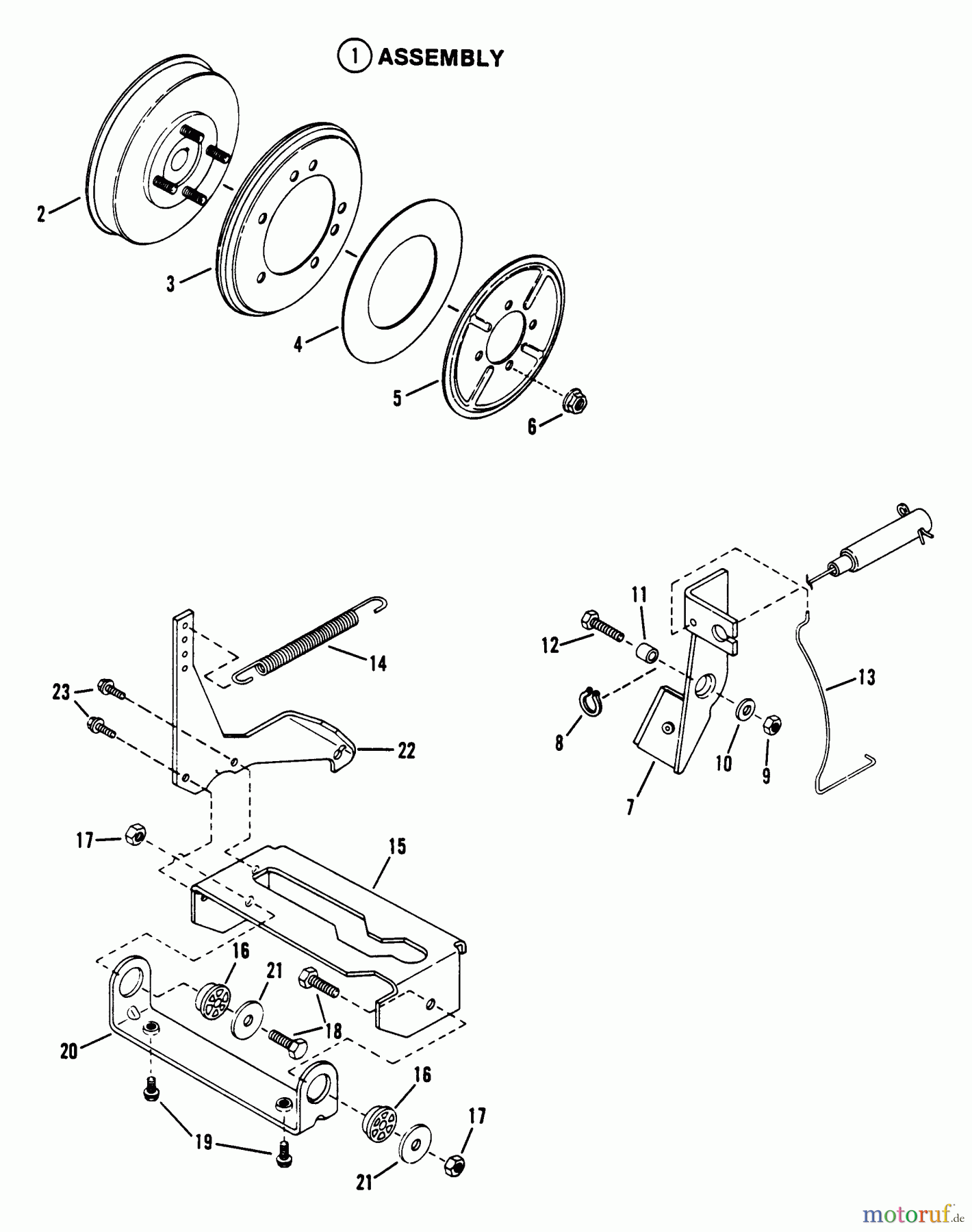  Snapper Zubehör. Rasenmäher 7060947 - Snapper Bag N-Wagon, 30 Bushel 250814B Rear Engine Rider Series 14 Smooth Clutch Assembly