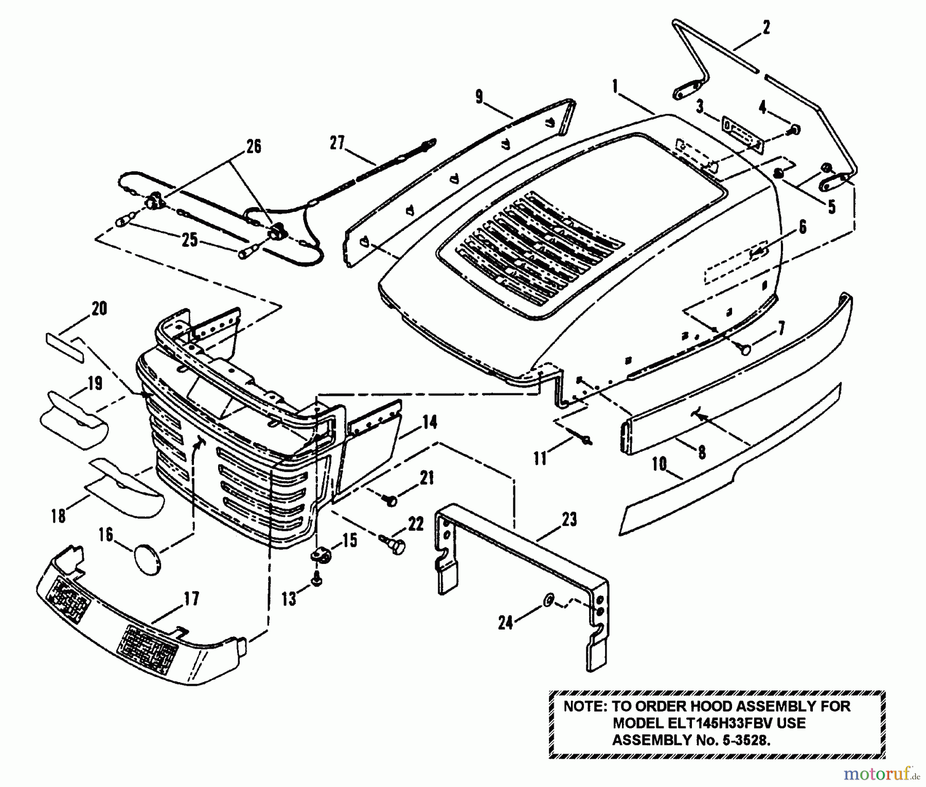  Snapper Zubehör. Rasenmäher 7060947 - Snapper Bag N-Wagon, 30 Bushel ELT145H33FBV (84360) 38