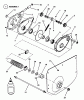 Snapper 7060947 - Bag N-Wagon, 30 Bushel M280919B 28" 9 HP Rear Engine Rider "M" Series 19 Listas de piezas de repuesto y dibujos Chain Case, L.H. Fender