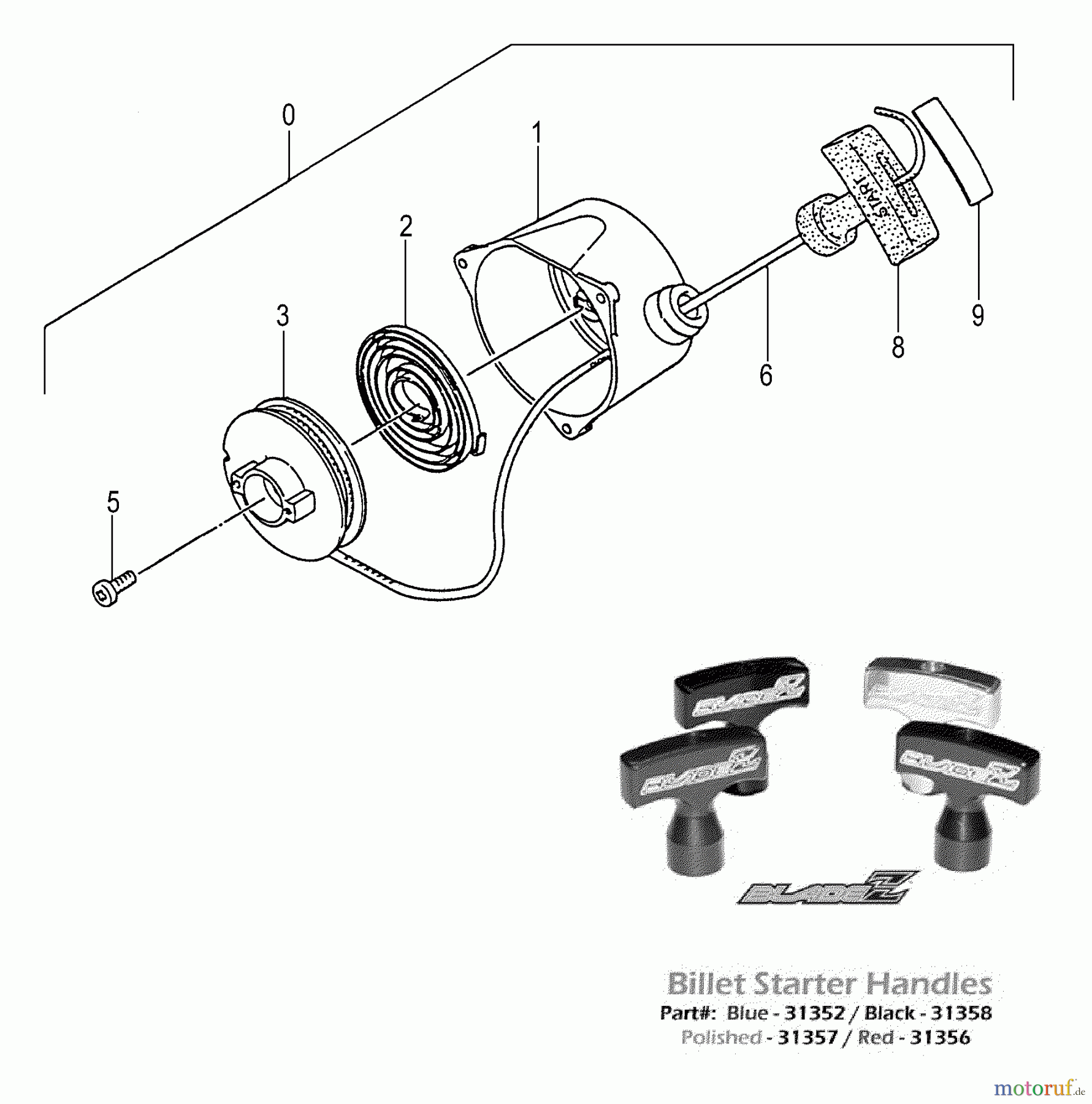  Tanaka Sonstiges PB-SE802 - Tanaka Moby 35cc PowerBoard Recoil Starter