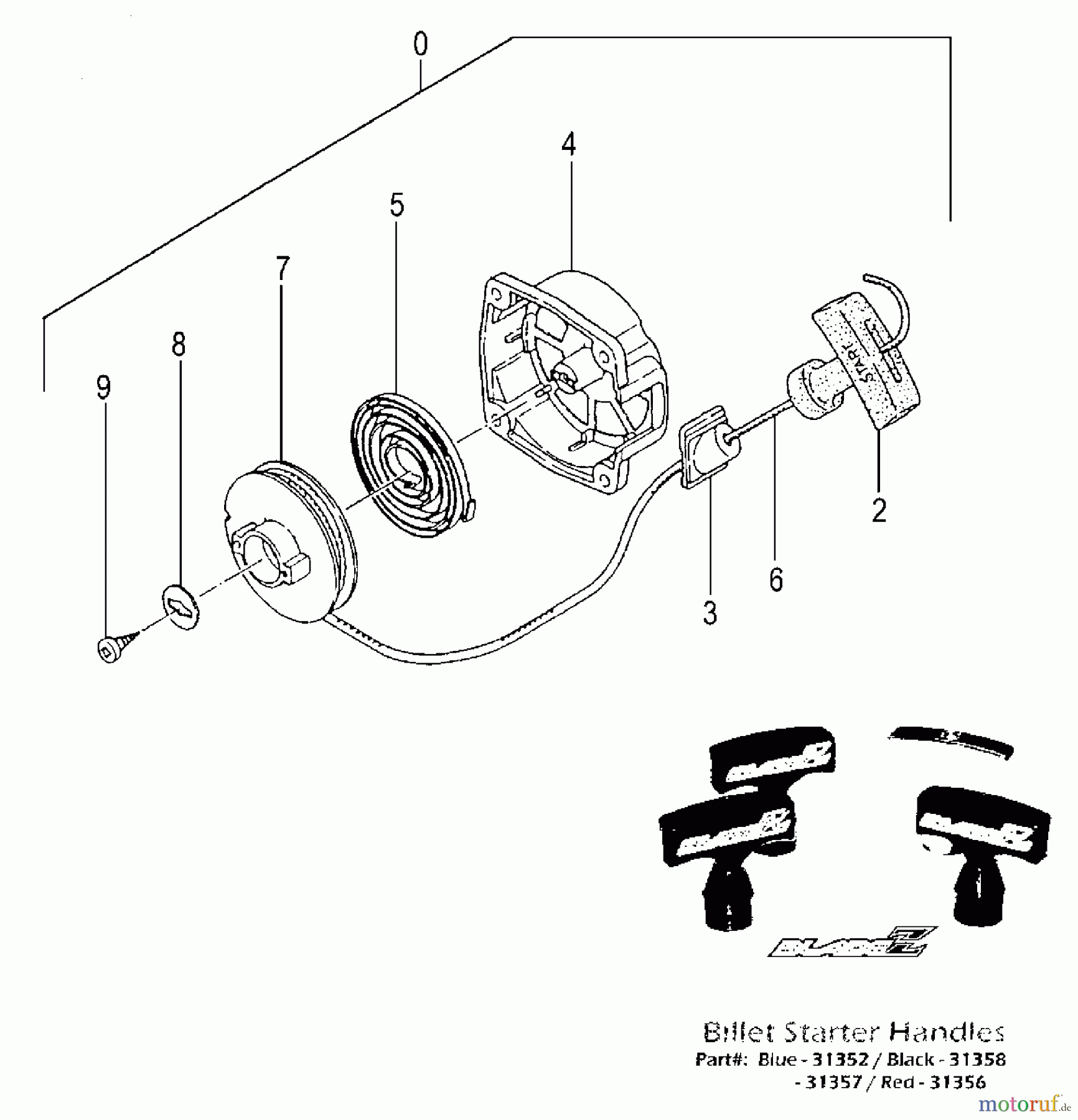  Tanaka Sonstiges PB-SE833 - Tanaka Moby 33cc PowerBoard Recoil Starter