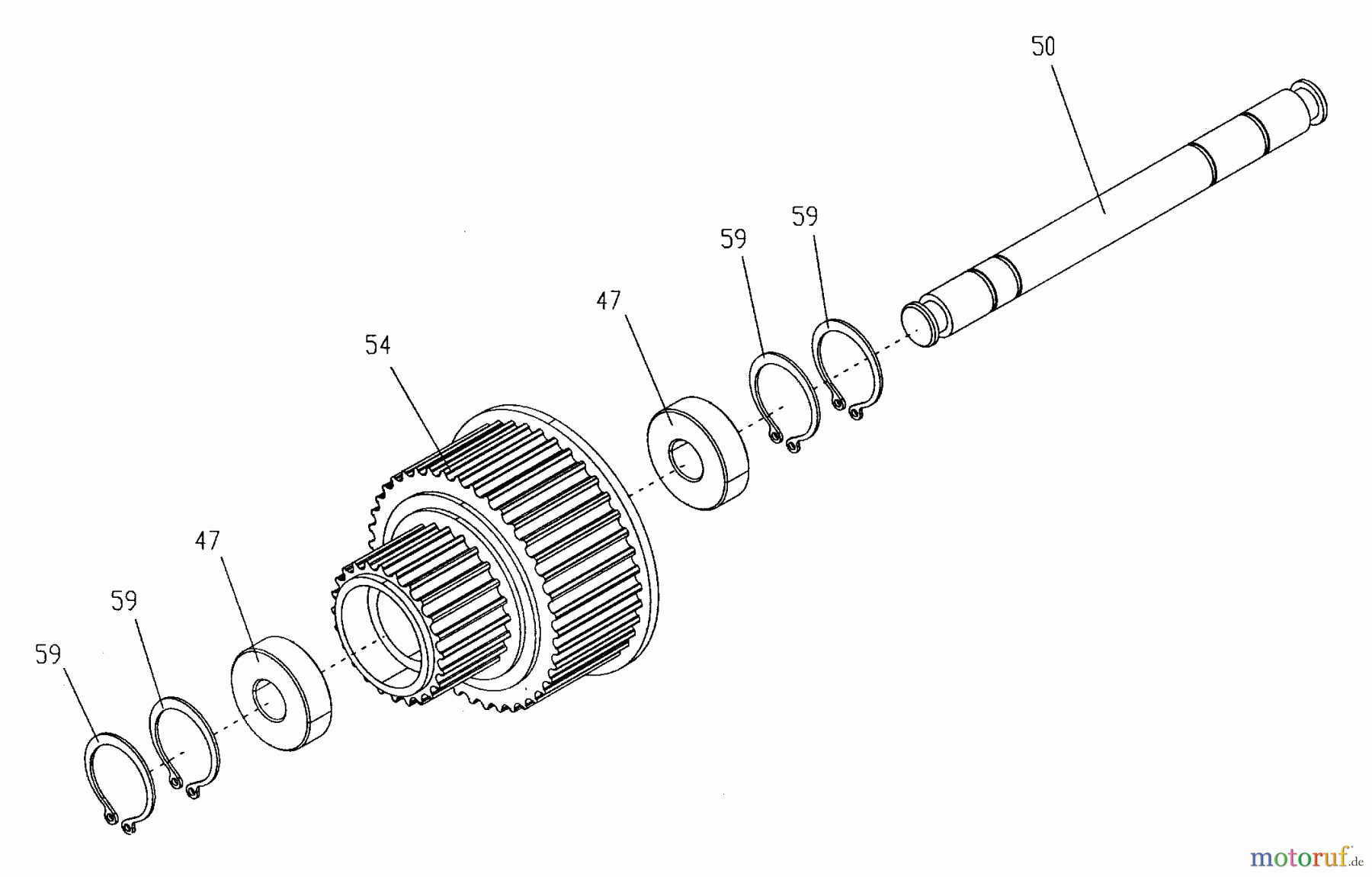  Tanaka Sonstiges TPB-400GX - Tanaka 40cc PowerBoard Sprocket & Drive Shaft