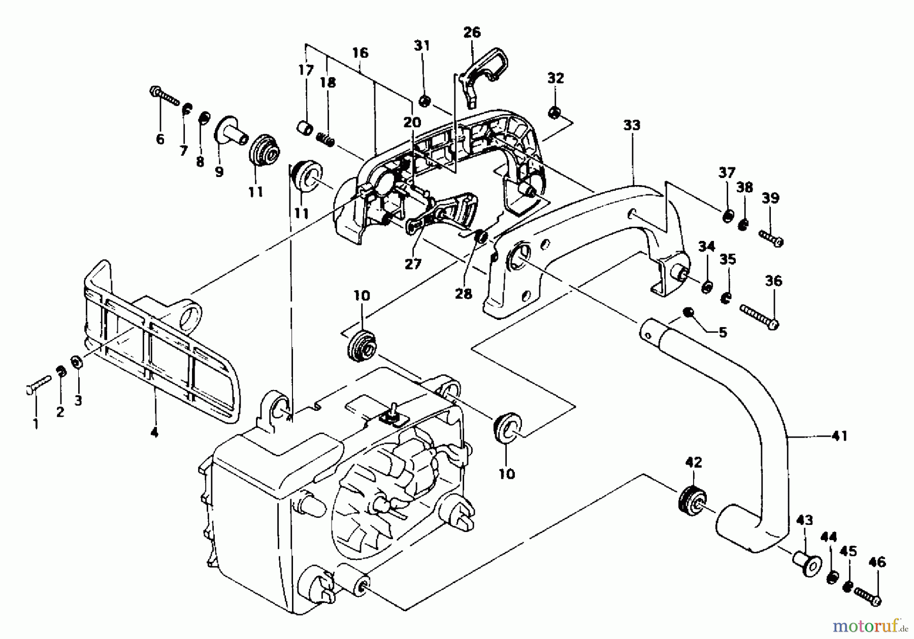  Tanaka Motorsägen ECS-290 - Tanaka Chainsaw Handle