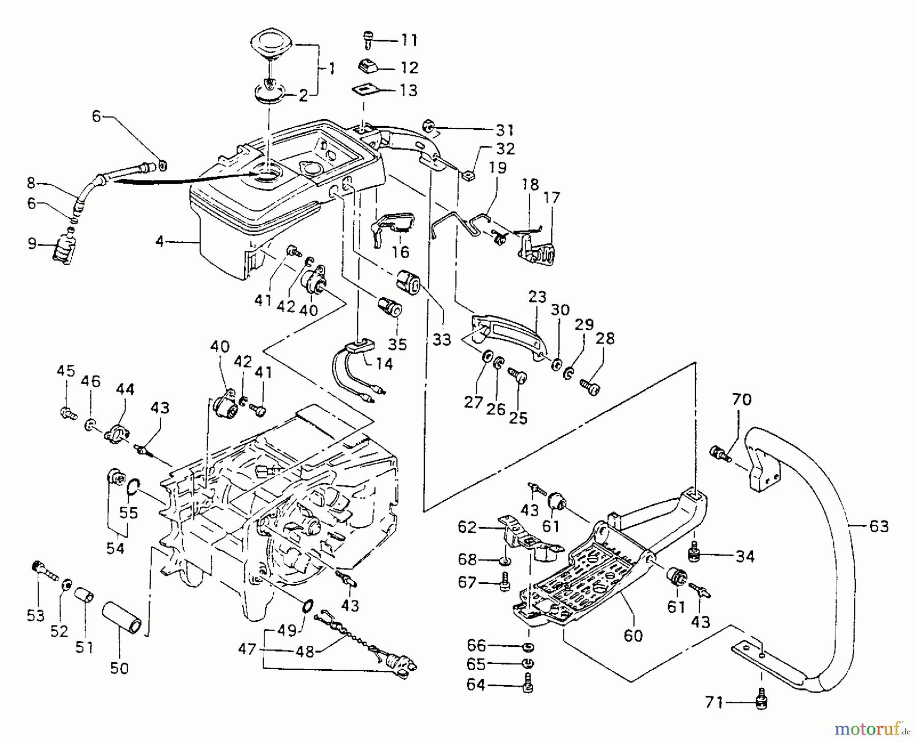  Tanaka Motorsägen ECS-4000B - Tanaka Chainsaw Handle