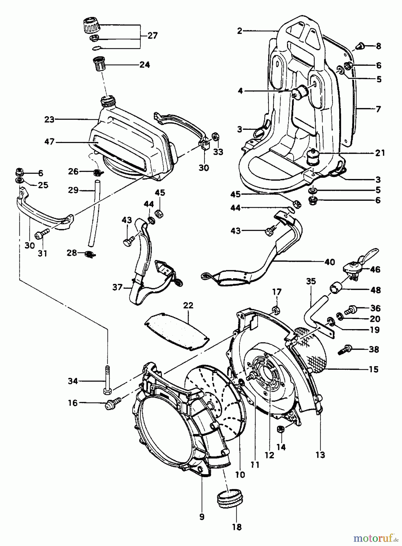  Tanaka Blasgeräte, Sauger, Häcksler, Mulchgeräte TBL-450 - Tanaka Backpack Blower Main Body