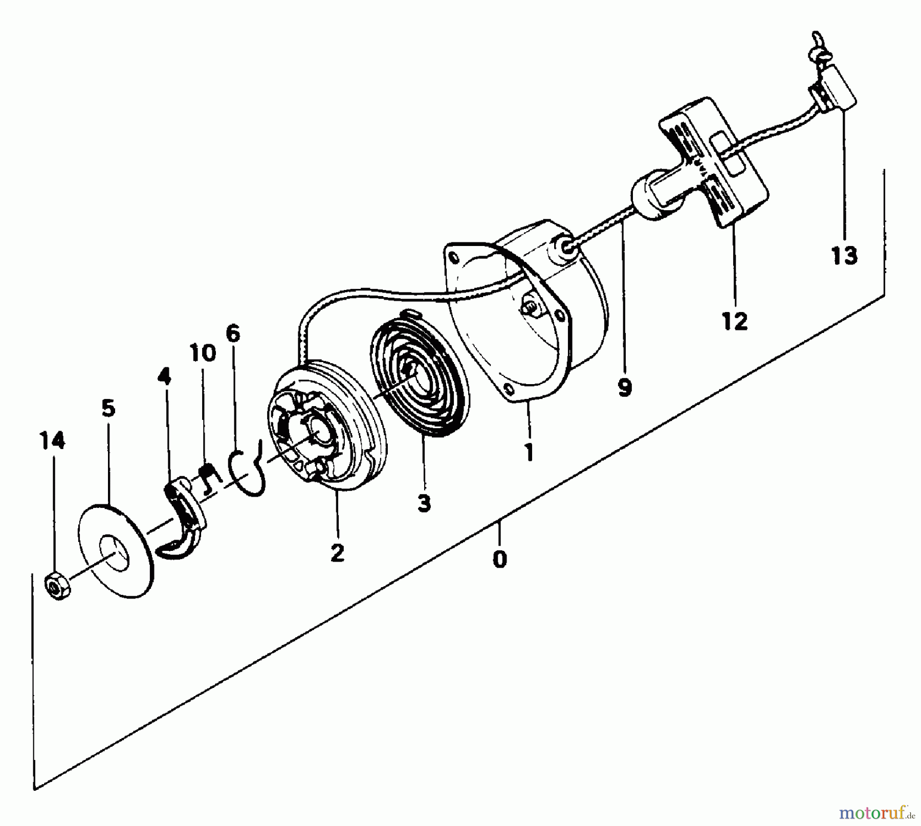  Tanaka Trimmer, Motorsensen TBC-162 - Tanaka Trimmer / Brush Cutter Recoil Starter