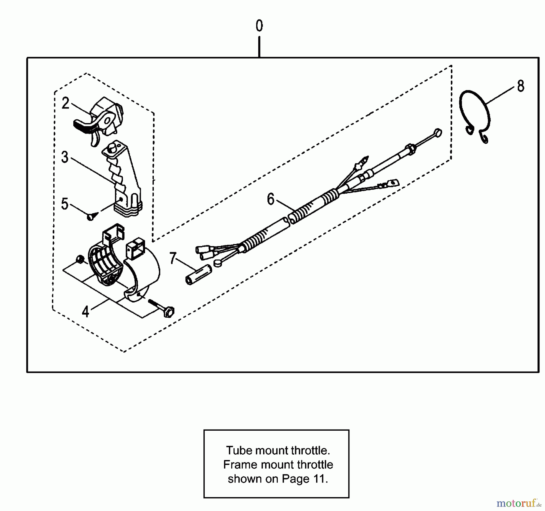  Tanaka Blasgeräte, Sauger, Häcksler, Mulchgeräte TBL-7600 - Tanaka Backpack Blower Tube Mount Throttle