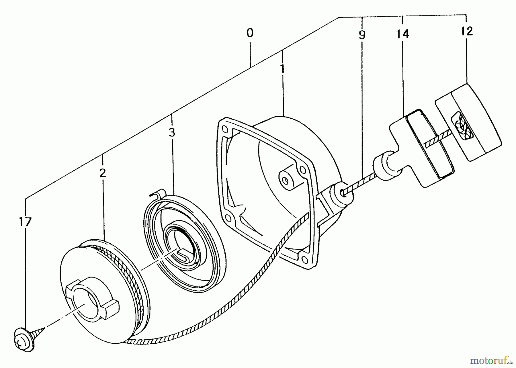  Tanaka Trimmer, Motorsensen TBC-420PF - Tanaka Trimmer / Brush Cutter Recoil Starter