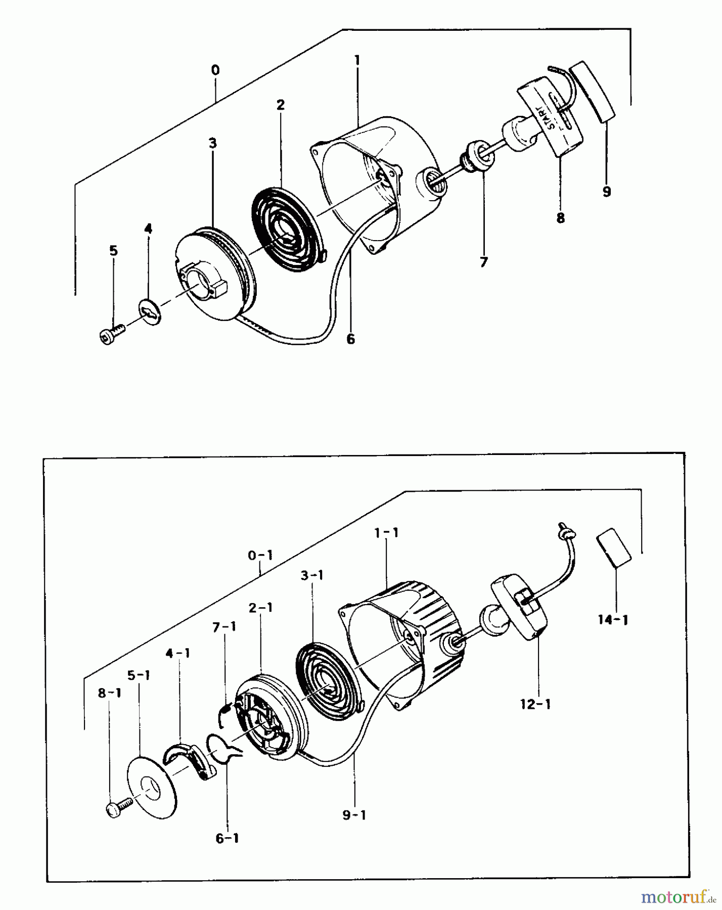  Tanaka Blasgeräte, Sauger, Häcksler, Mulchgeräte THB-300 - Tanaka Handheld Blower Recoil Starter