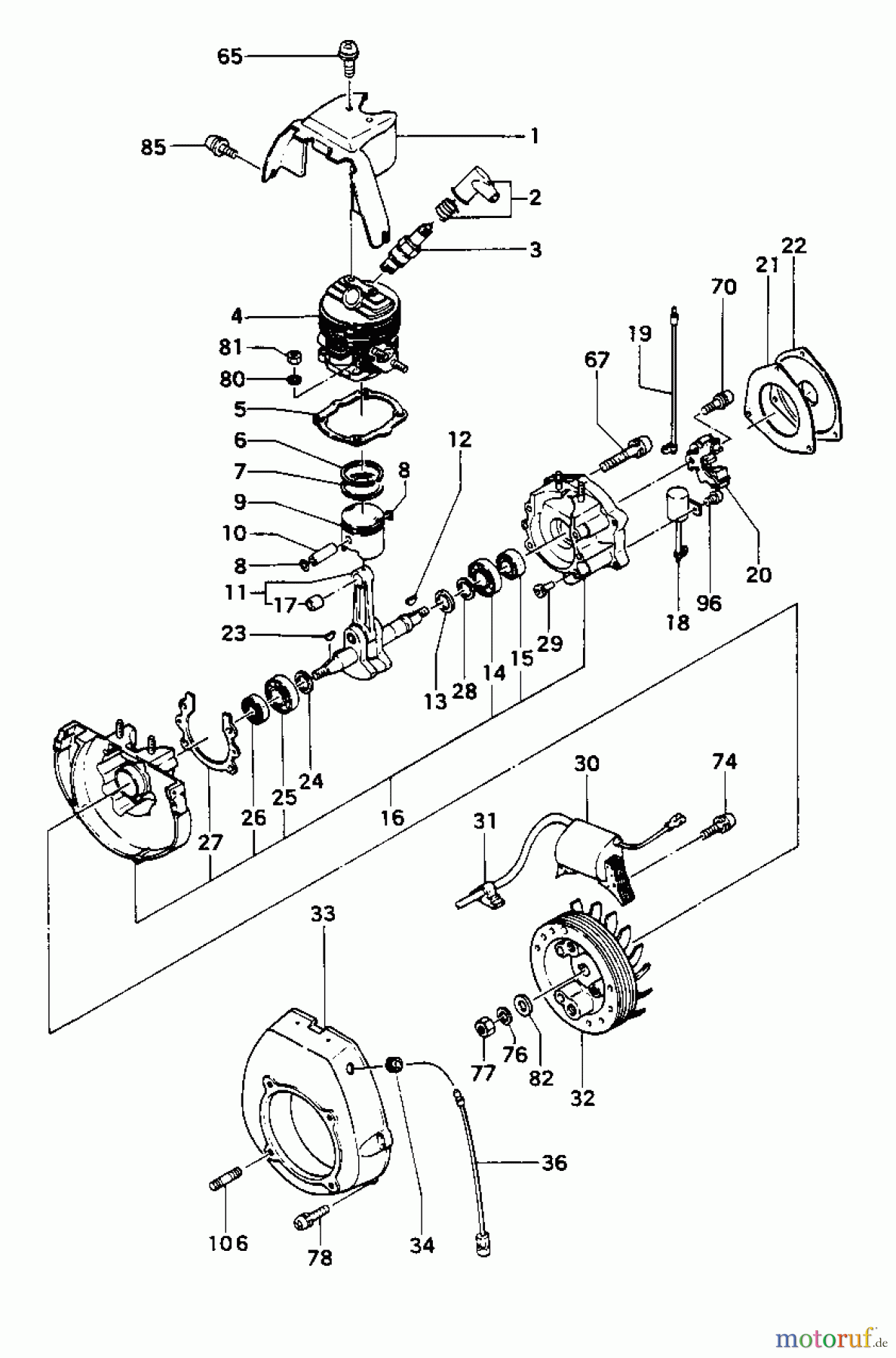  Tanaka Erdbohrer TIA-302 - Tanaka Power Auger Engine