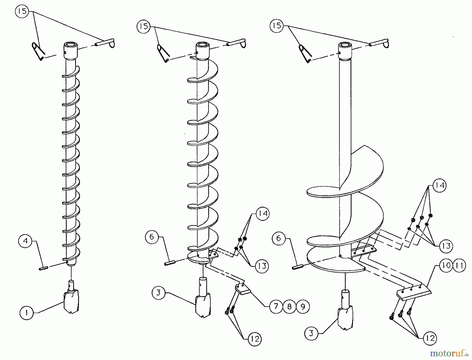  Tanaka Erdbohrer TIA-350S - Tanaka One Man Earth Auger Earth Bits 2