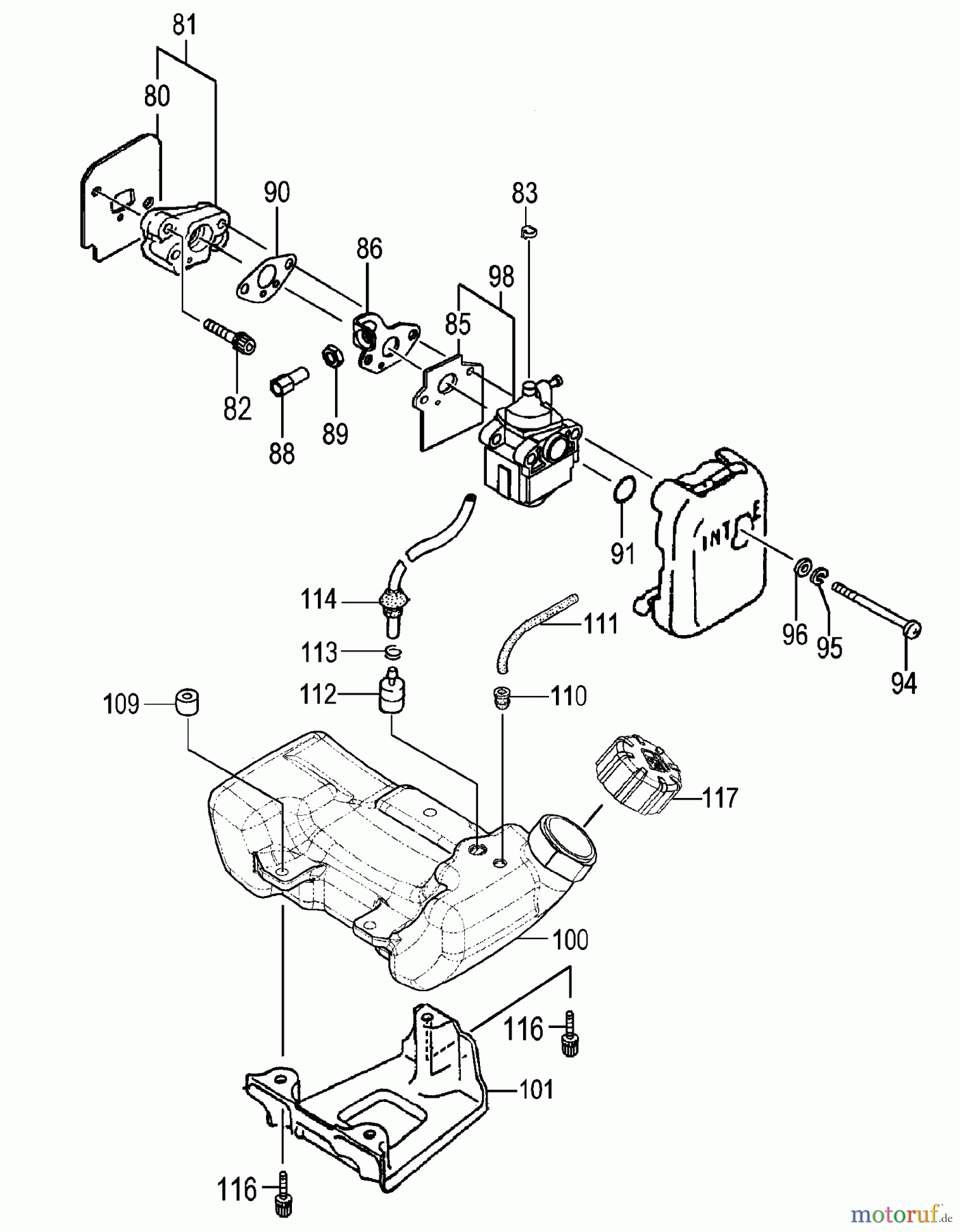  Tanaka Zubehör TBC-255SFK - Tanaka Smart Fit - 3 in 1 - Multi Task Tool Fuel System