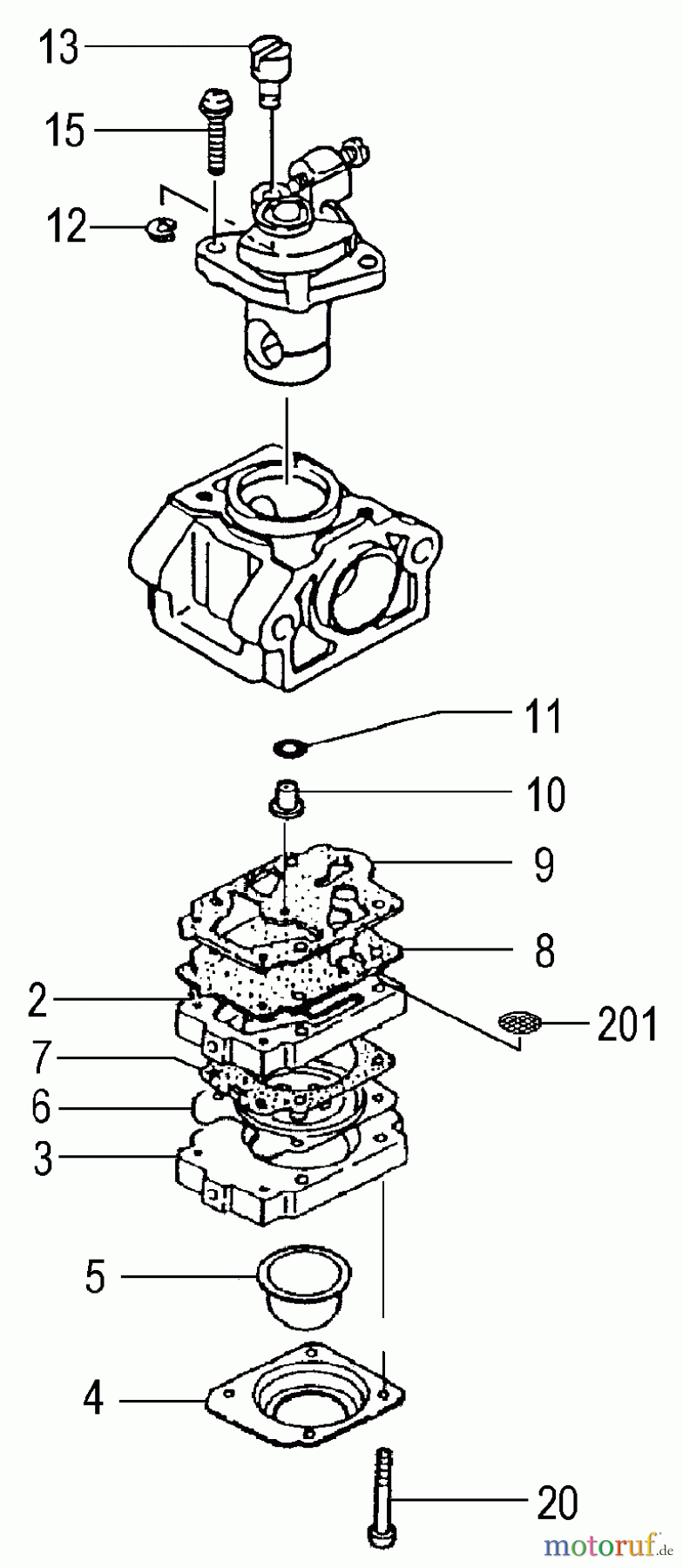  Tanaka Motoren PF-3000 - Tanaka Utility / Scooter Engine Carburetor