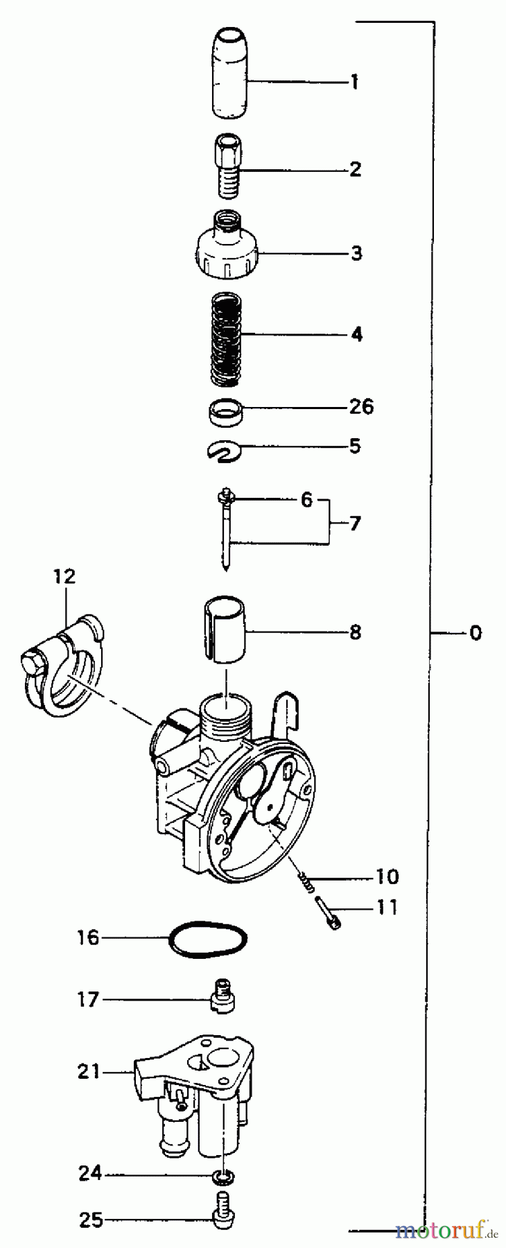  Tanaka Motoren QBM-23NA - Tanaka Bicycle Engine Carburetor