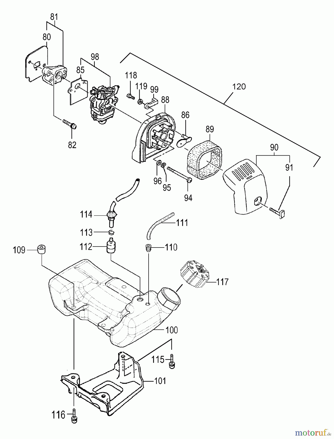  Tanaka Zubehör TBC-260SF - Tanaka Smart Fit - Multi Task Tool Fuel System