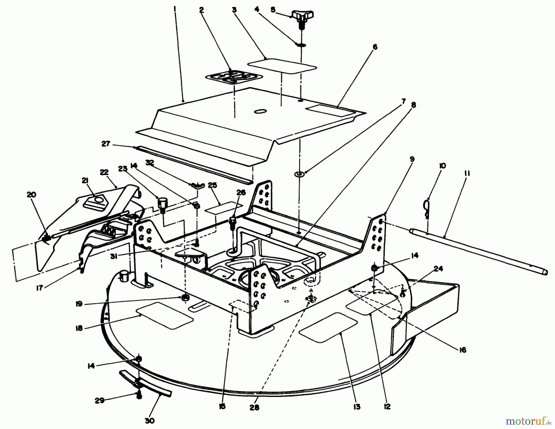  Toro Neu Mowers, Deck Assembly Only 30133 - Toro 32