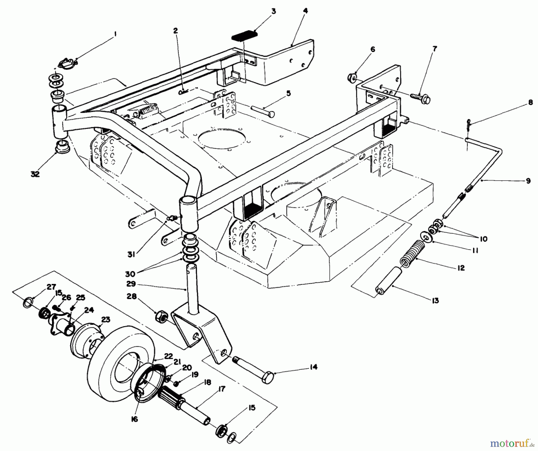  Toro Neu Mowers, Deck Assembly Only 30136 - Toro 36