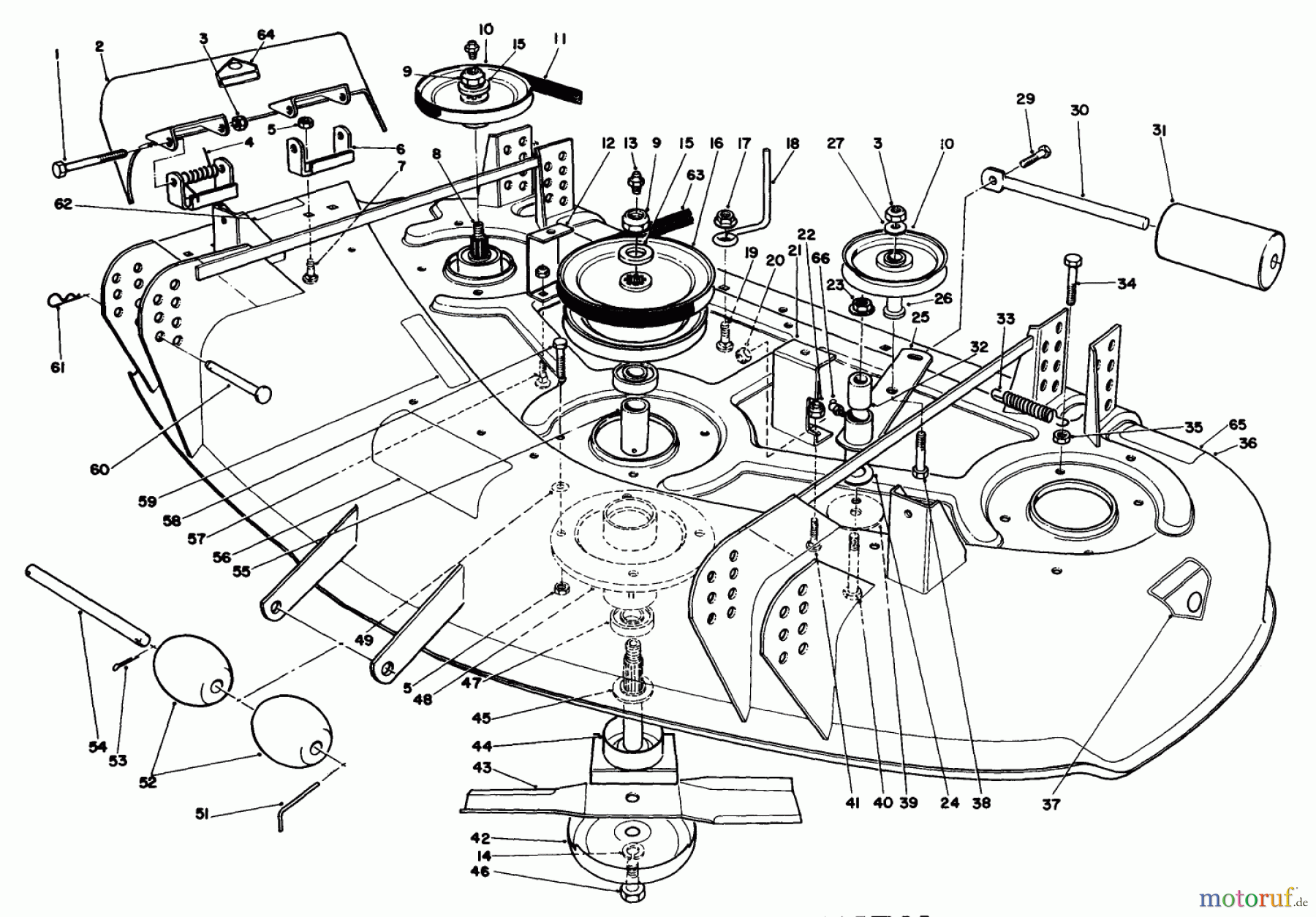  Toro Neu Mowers, Deck Assembly Only 30144 - Toro 44