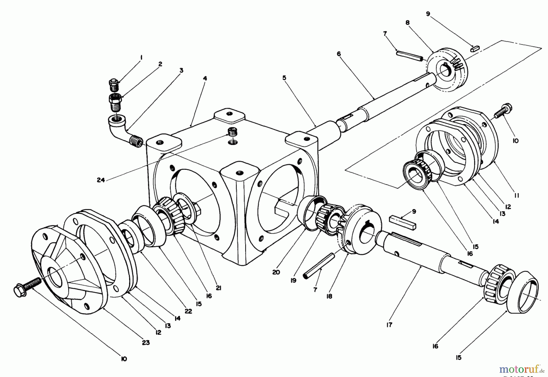  Toro Neu Mowers, Deck Assembly Only 30544 (117/120) - Toro 44