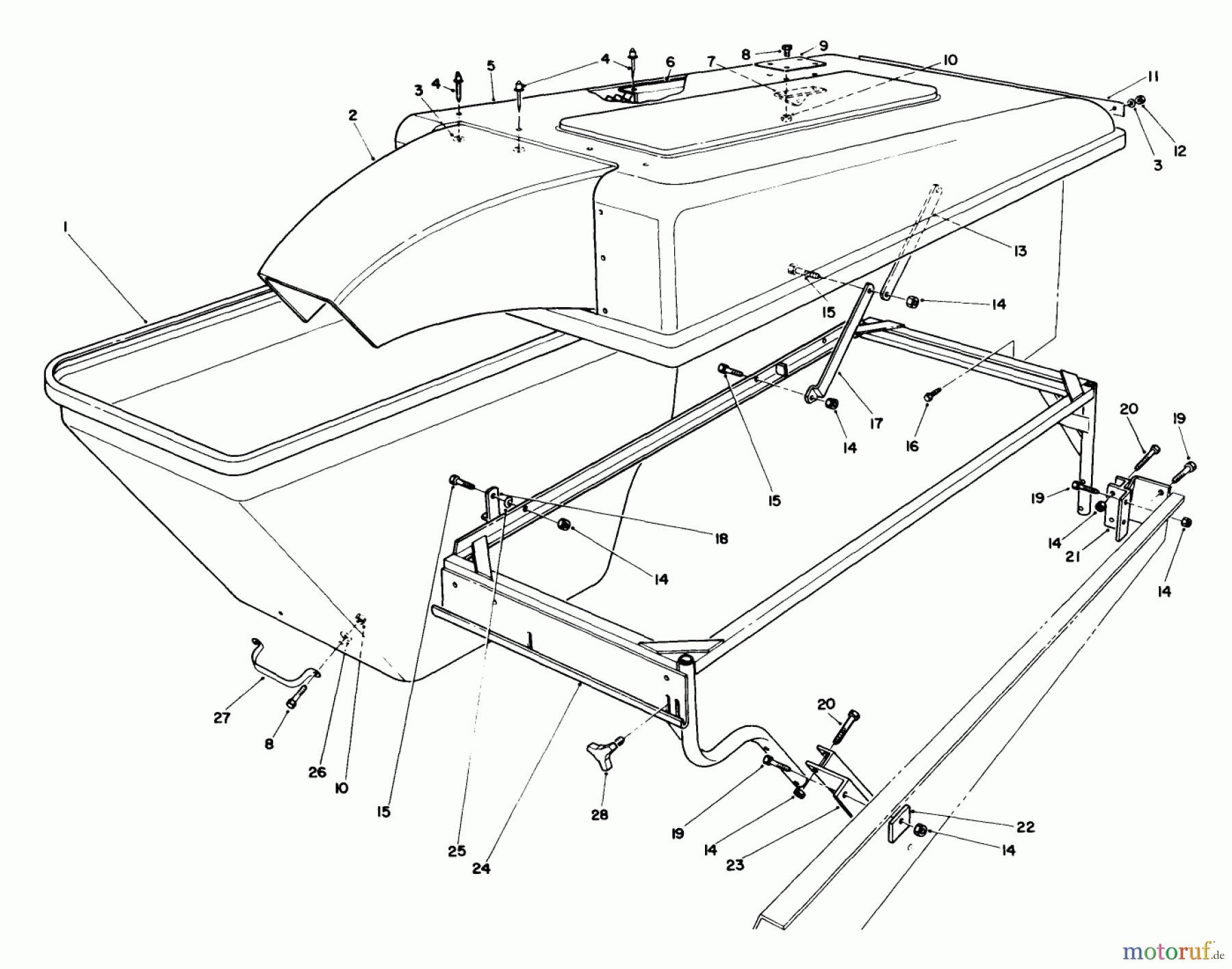  Toro Neu Mowers, Deck Assembly Only 30544 (117/120) - Toro 44