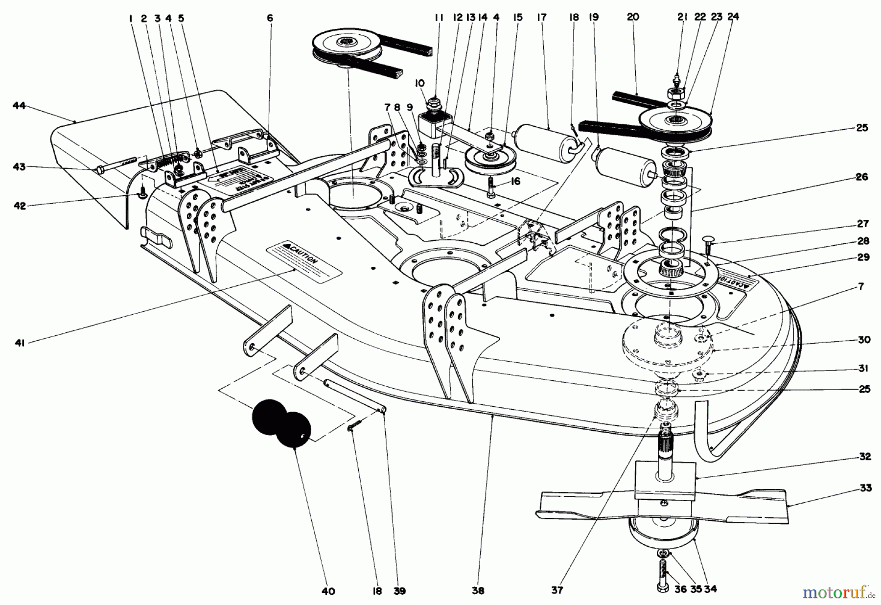  Toro Neu Mowers, Deck Assembly Only 30562 (200) - Toro 62