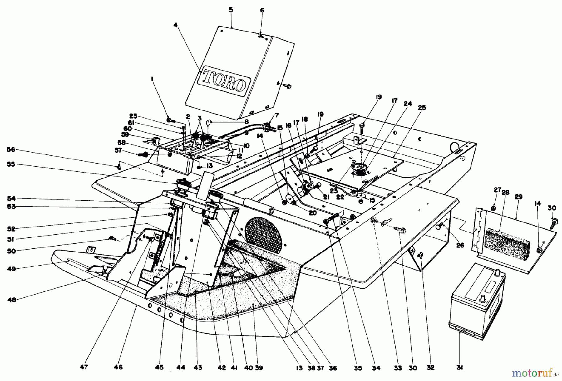  Toro Neu Mowers, Deck Assembly Only 30560 - Toro 52