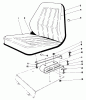 Toro 30555 (200) - 52" Side Discharge Mower, Groundsmaster 200 Series, 1988 (8000001-8999999) Listas de piezas de repuesto y dibujos STANDARD SEAT KIT MODEL NO. 30764