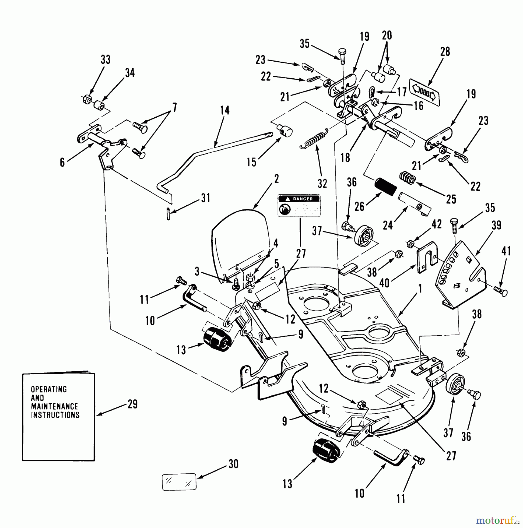  Toro Neu Mowers, Deck Assembly Only 35-37SL02 - Toro 37