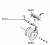 Toro 2-4300 (A-90) - A-90 Special Tractor, 1974 Listas de piezas de repuesto y dibujos 14.040 ELECTRIC P.T.O. CLUTCH (PLATE 14.2)