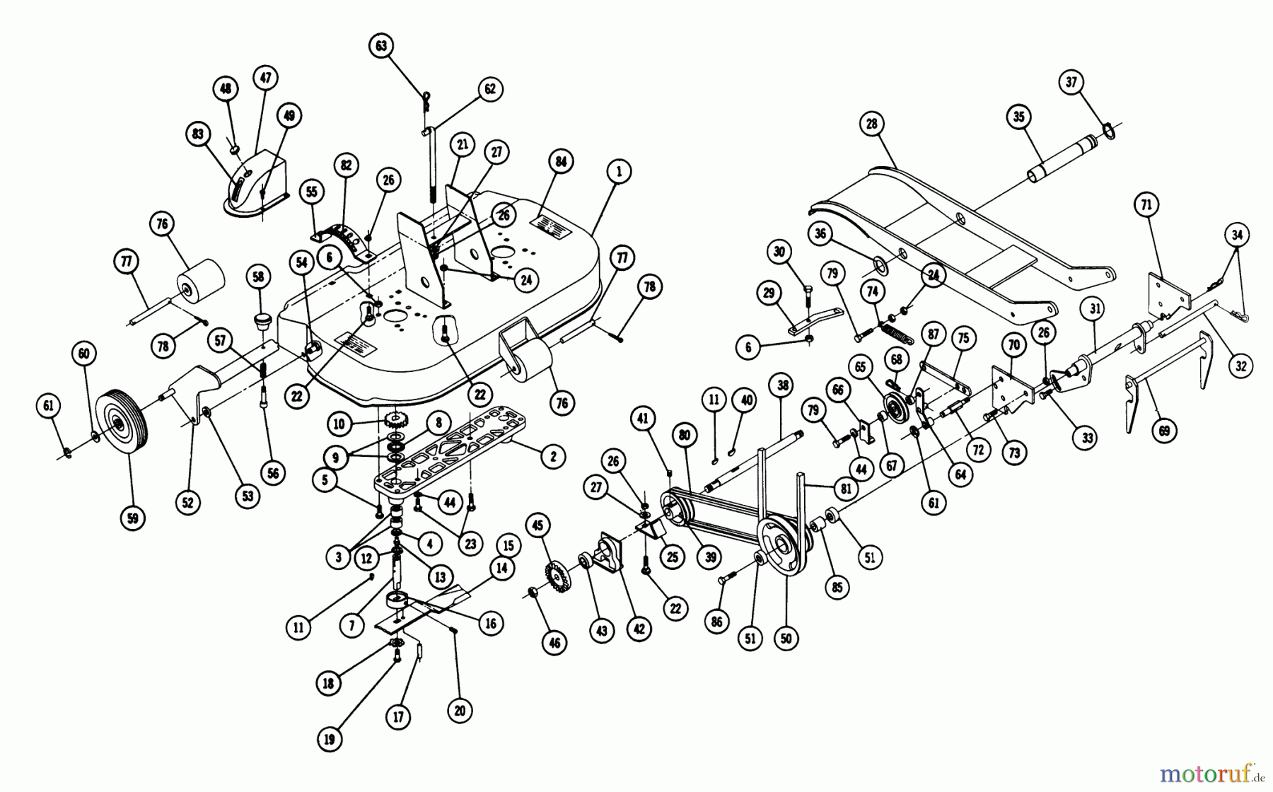  Toro Neu Mowers, Deck Assembly Only RL-426 - Toro 42