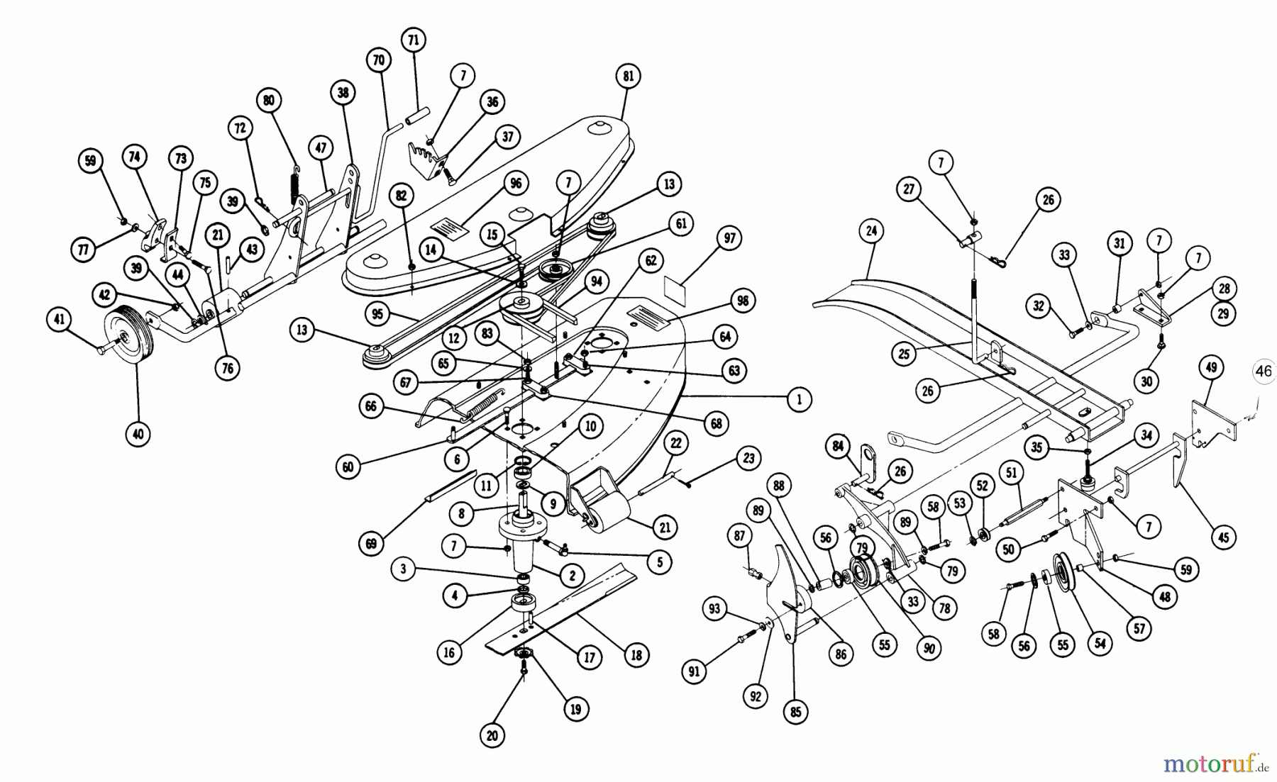  Toro Neu Mowers, Deck Assembly Only 5-5481 - Toro 48