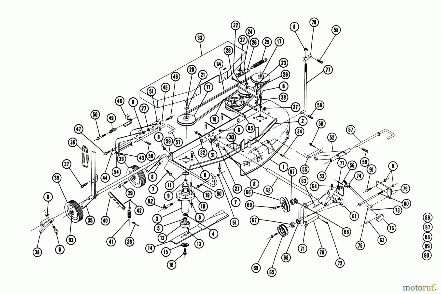  Toro Neu Mowers, Deck Assembly Only RL-486 - Toro 48