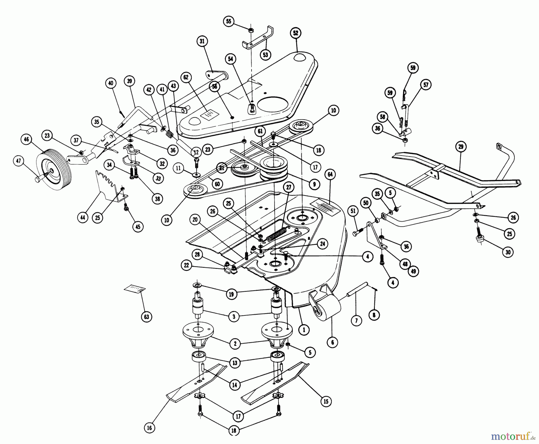  Toro Neu Mowers, Deck Assembly Only 5-1421 - Toro 42