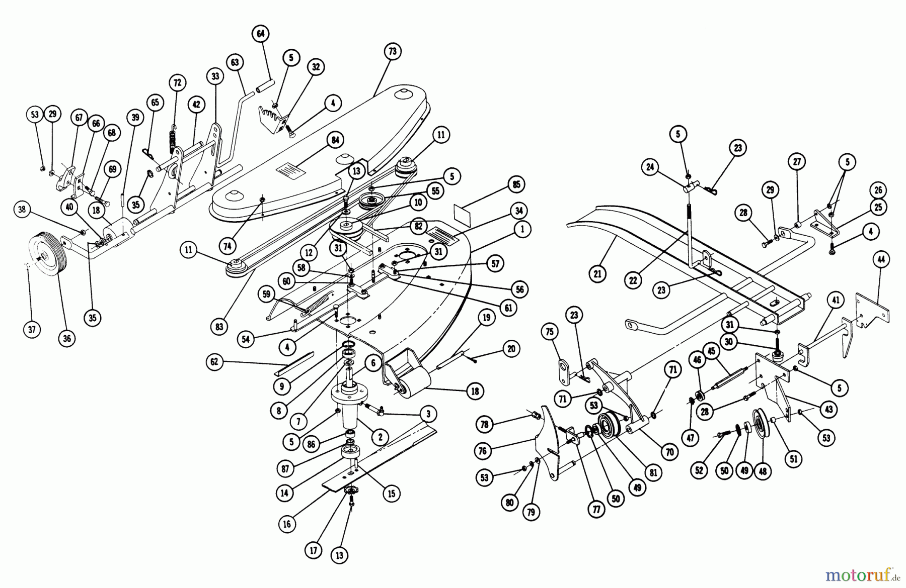  Toro Neu Mowers, Deck Assembly Only SMS-425 - Toro 42