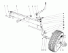 Toro 57131 - 32" Lawn Tractor, 1973 (3000001-3999999) Listas de piezas de repuesto y dibujos FRONT AXLE ASSEMBLY