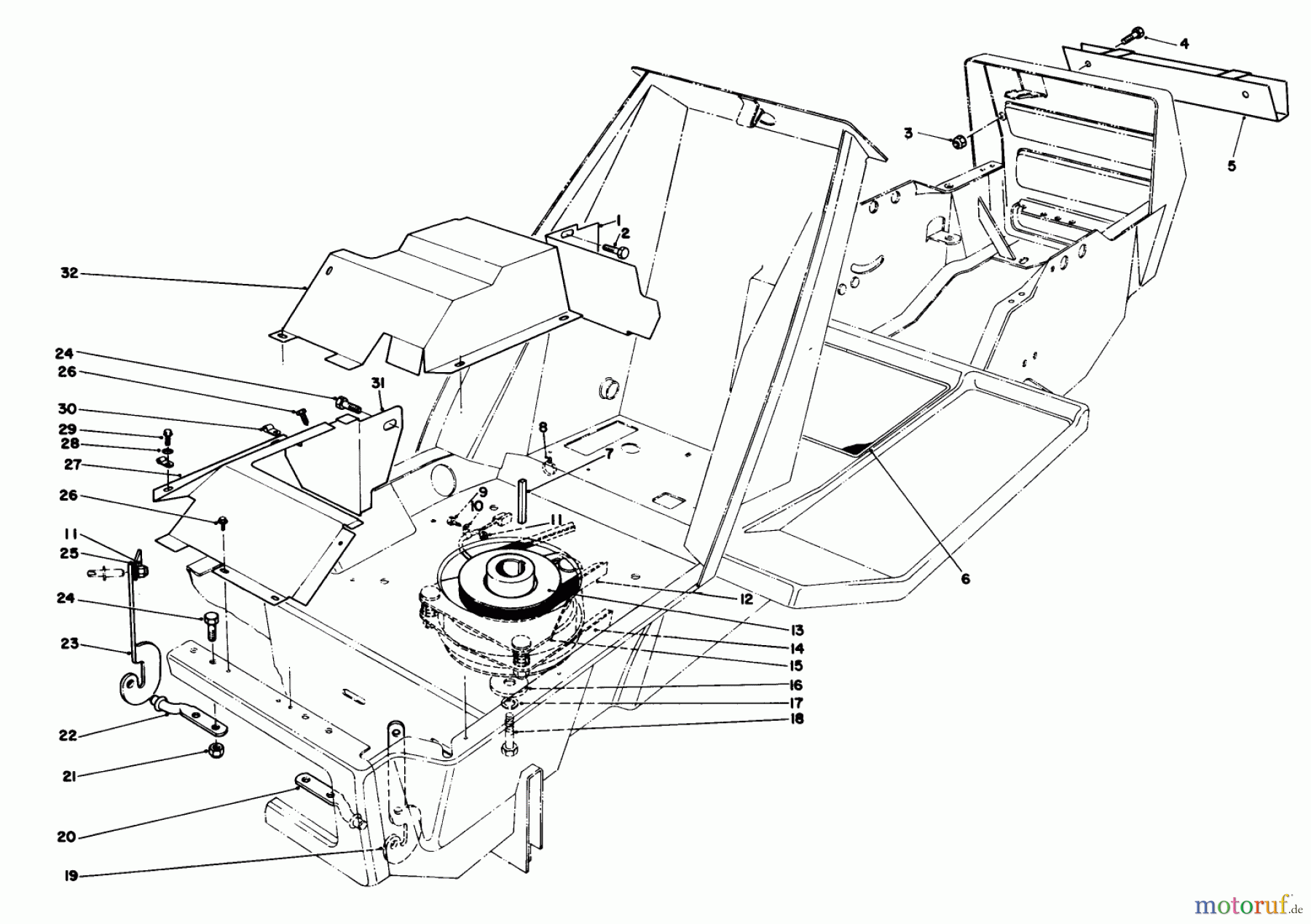  Toro Neu Mowers, Lawn & Garden Tractor Seite 1 57365 (11-38) - Toro 11-38 Pro Lawn Tractor, 1987 (7000001-7999999) CLUTCH & PULLEY ASSEMBLY