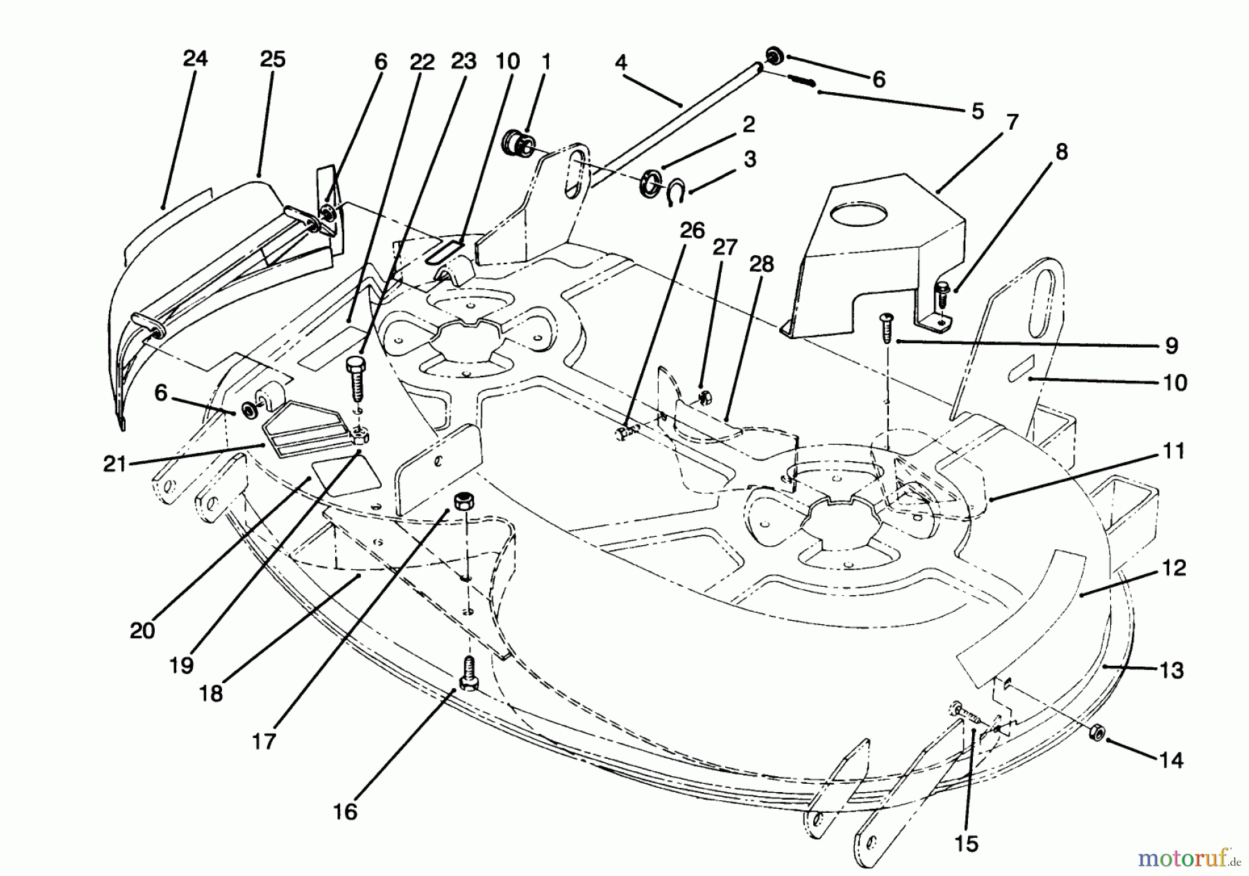  Toro Neu Mowers, Deck Assembly Only 78225 - Toro 38