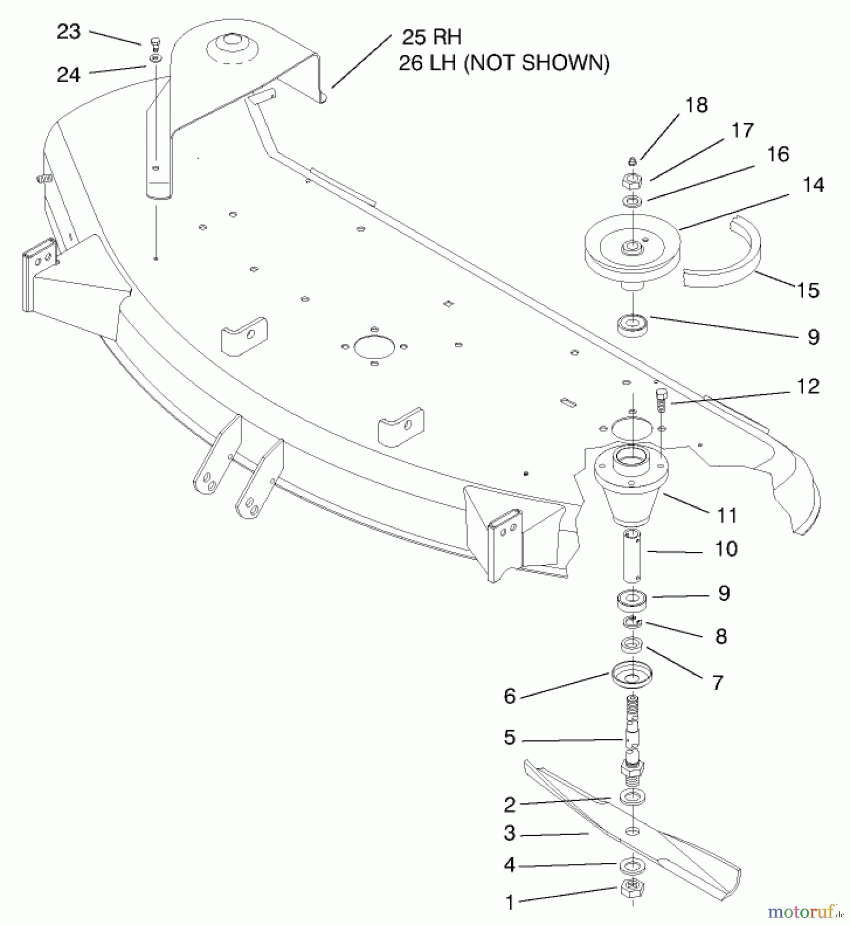  Toro Neu Mowers, Deck Assembly Only 78268 - Toro 48