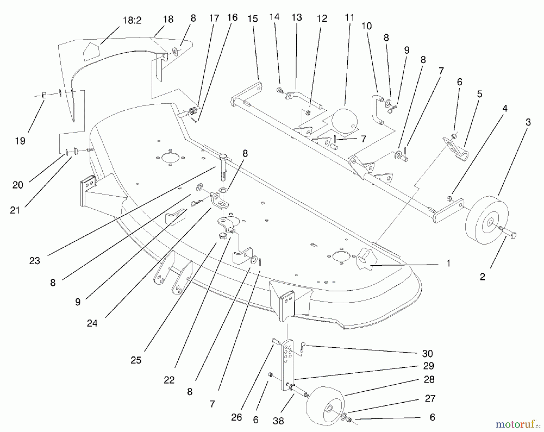  Toro Neu Mowers, Deck Assembly Only 78269 - Toro 48