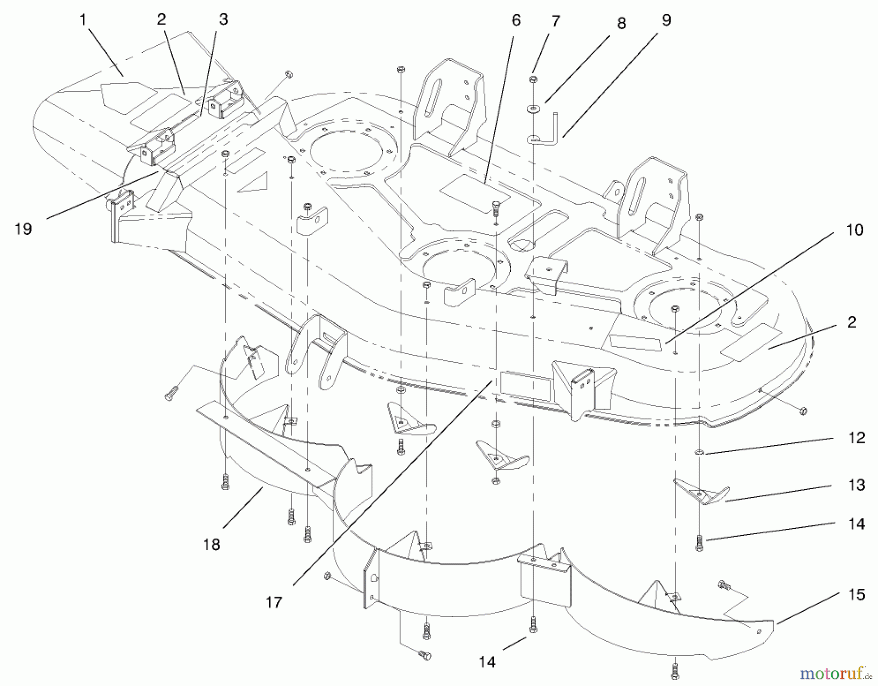  Toro Neu Mowers, Deck Assembly Only 78285 - Toro 52