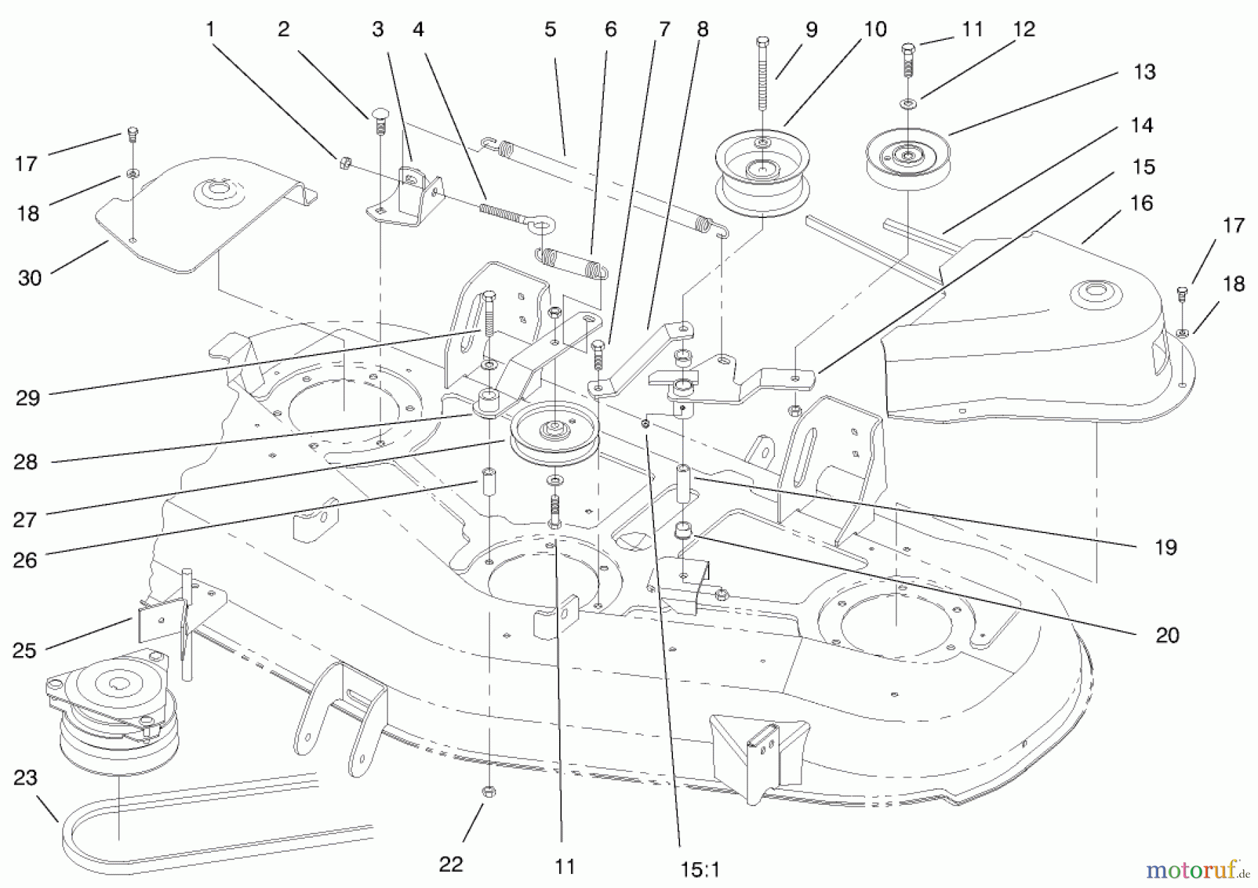  Toro Neu Mowers, Deck Assembly Only 78280 - Toro 52